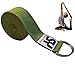 Sukhi Yoga Super Soft Yoga Strap D-Ring, Perfect Stretching, Holding Poses, Improving Flexibility Physical Therapy (Green)