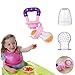 Baby Fruit Feeder Pacifier - Fresh Food Nibble Weaning Tool Baby Feeding Tool Fresh Safe Food Feeder Nibbler Safety (Pink)