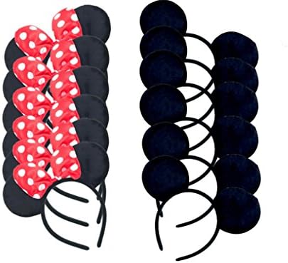 Mickey mouse ears, Mickey mouse party ears, Mickey ears, minnie ears, Minnie and Mickey ears, mouse party ears. Set of 24