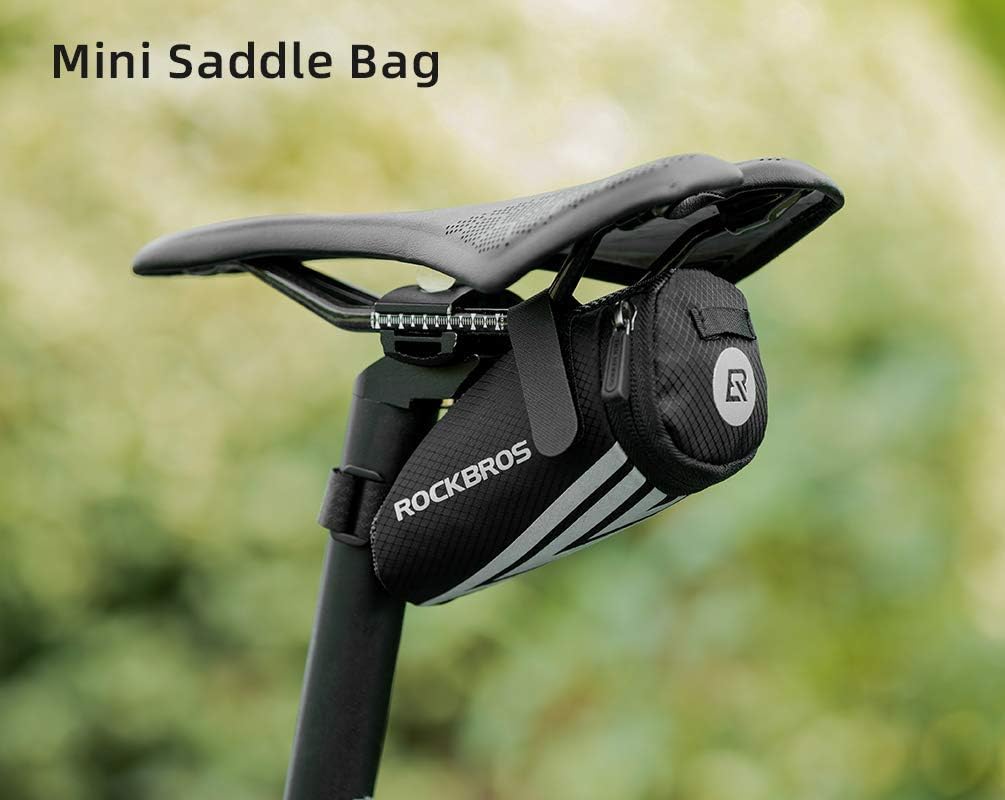 ROCKBROS Bike Saddle Bag-Cycling Under Seat Pouch, Mini Quick Release, Type a, 15.5*6.5*7.2cm - Image 4
