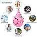 Personal Alarm - HUMUTU Safesound Personal Alarms for Women, 125 db Loud Siren Song Alarm Keychain For Kids Women and Elders with 3 LR44 Batteries included（2 Packs White）