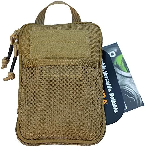 Military Molle Gadget EDC Utility Pocket Pouch Organizer Tactical Pocket Organizer (TAN)