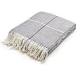 Arus Highlands Collection Tartan Plaid Design Throw Blanket Gray 60