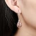 Rose Gold Filigree Teardrop Leverback Earrings (Filigree Teardrop)