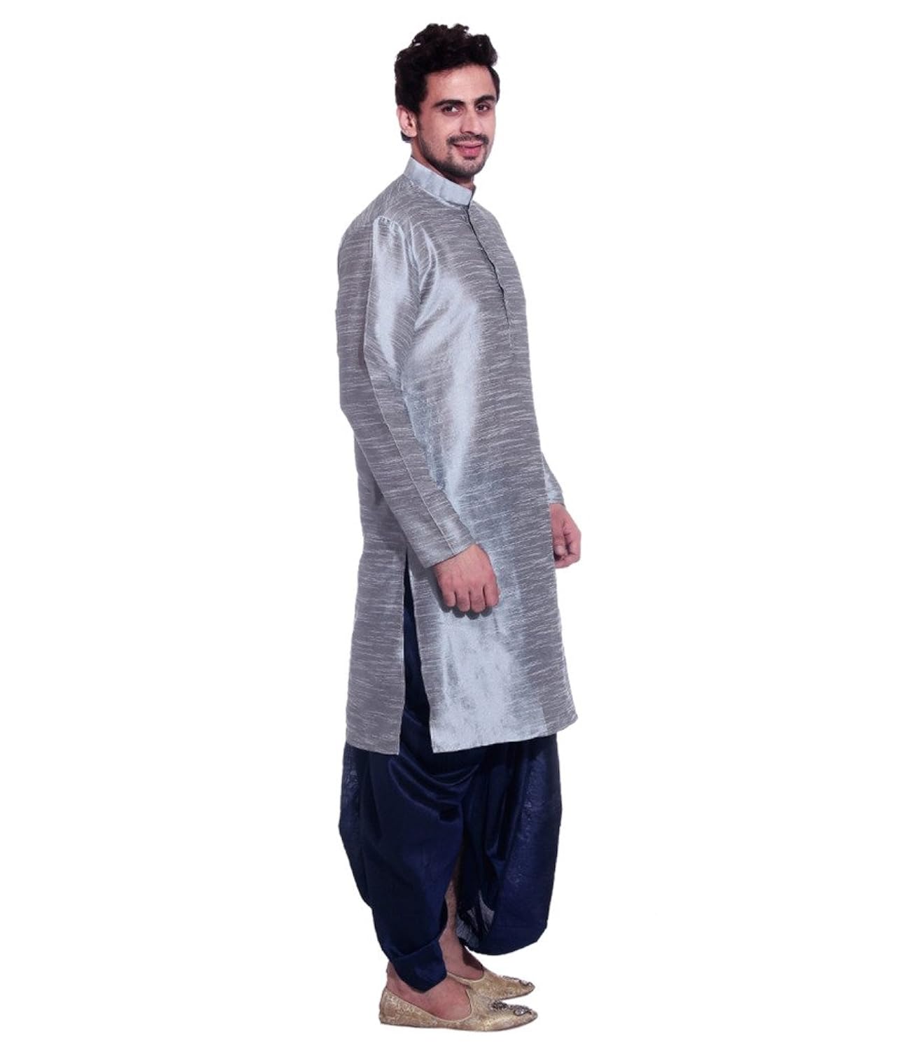 larwa men's kurta:dhoti set