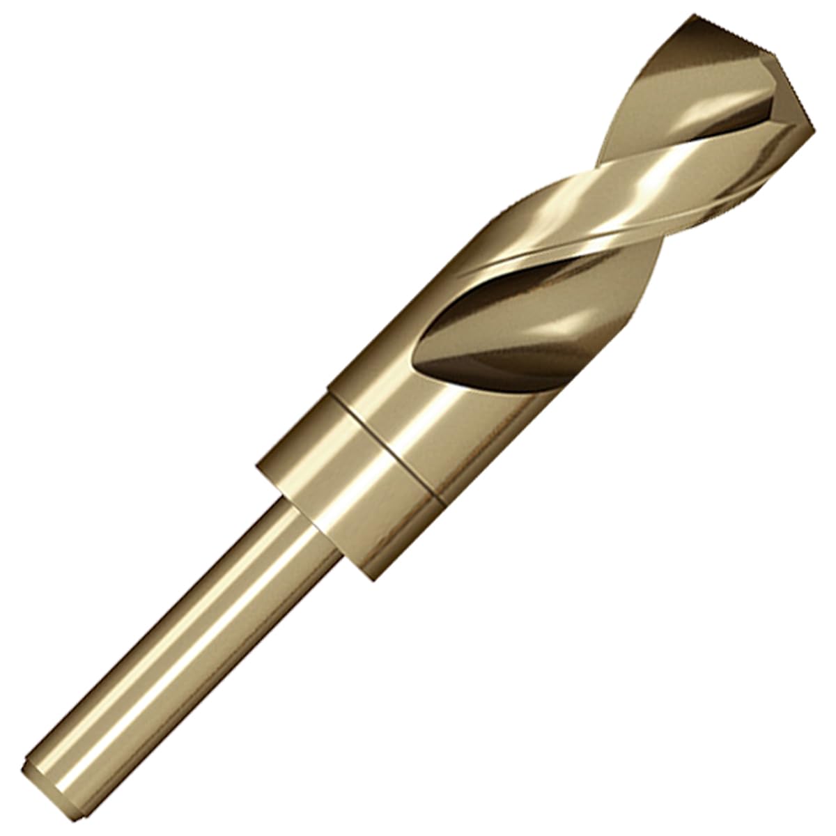 Meccion HSS Cobalt Drill Bit 28mm Reduced Shank Twist Drill Bit for Metal, Stainless Steel, Aluminium, Wood, Plastic, Non-Ferrous Etc. — image 1