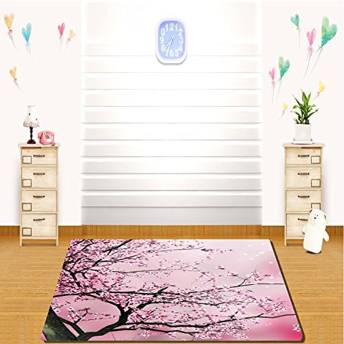 HAIXIA Soft Rug Peach blossom and cherry blossom as powder powder is very good-looking for Dining Room Bedroom Home Decor