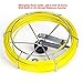 GooQee Sewer Camera Drain Pipe Inspection - Underwater Vent Video Endoscope Sony CCD Head Ø0.9 inch - 130ft Fiberglass Push Cable - 7 inch DVR with 8G SD Card - PIC001 (40m + Distance Counter)