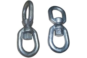 DBM Amazon 3/8" Eye & Eye Swivel Marine Mooring Galvanized 2250 LBS WLL