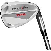 PowerBilt TPS Golf Wedges, Right &amp; Left Handed, 52 56 60 64 Degree | Gap Sand Lob Golf Clubs, for Men, High Toe Weighted