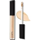 LUNA Long-Lasting Tip Concealer Cover-Fit (#02 Beige) Full Coverage, for Under Eye Dark Circles, Fine Lines, Redness & Discoloration, Korean Makeup 0.26 Fl Oz
