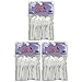 Beauticom Pana Brand (White Color) (3 Packs of 25pcs = 75 Pieces) Cosmetic Make Up Disposable Plastic 2.5