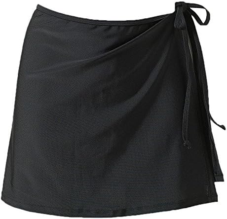 JadeRich Women's Side Slit Beach Wrap Solid Bikini Cover-up(No Bottom)