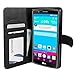 LG G4 Case, Abacus24-7 [Wallet Series] with Flip Cover & Stand, Black