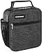 MAZFORCE Original Lunch Bag Insulated Lunch Box - Tough & Spacious Adult Lunchbox to Seize Your Day (Iron Grey - Lunch Bags Designed in California for Men, Adults, Women)