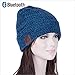Zibaar Bluetooth Beanie Bluetooth Hat Bluetooth Beanie Hat Wireless Headphone Beanie Hat, Beanie Headphone with Removable Bluetooth V4.1 Stereo Bluetooth Headphone, Hands Free Talking-Unisex Mix Blue