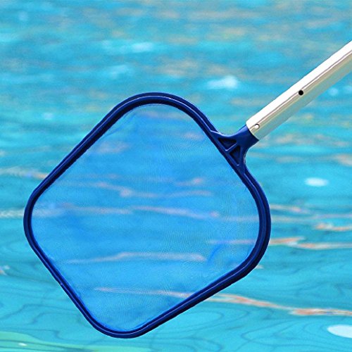 Skimmer Net, AMA(TM) Professional Leaf Rake Mesh Frame Net Skimmer Cleaner Swimming Pool Cleaning Tool (Blue)