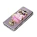 S8 Plus Case,DAMONDY 3D Owl Bling Cute Diamond Glitter Liquid Floating Quicksand Water Flowing Ultra Clear Soft TPU Case for Samsung Galaxy S8+ Plus ONLY-Pink