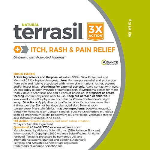 Itch and Rash 50gm Natural Ointment for Grovers Disease, Erythrasma