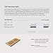 WELLAND Vents Cover 4 Inch x 14 Inch Red Oak Hardwood Vent Floor Register Self Rimming, Unfinished