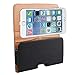 Kingsource Black Leather Horizontal Pouch Leather Belt Clip Holster with Magnetic Flap Closure for iPhone 8 Plus iPhone 7 Plus iPhone 6 Plus