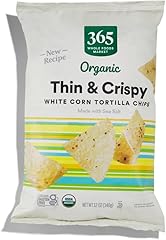 365 by Whole Foods Market, Organic White Corn Tortilla Chips Thin and Crispy, 12 Ounce
