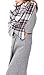 Zando Women's Fashion Soft Warm Tartan Plaid Oversized Scarf Blanket Wrap Shawl White Blue