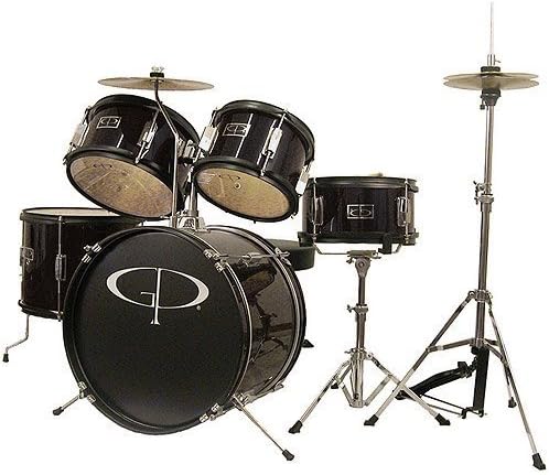GP Percussion 5-Piece Junior Drum Set, Metallic B by GP Percussion