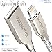MAGNITTO Metal Braided Charging Cable - Metal Silver 3.3ft 2.4amp
