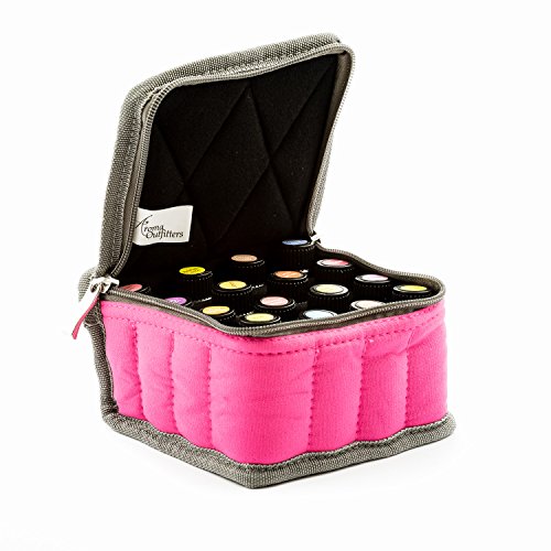 Essential Oil Carrying Case - Travel Organizer with Handle. Holds 16 Bottles. Small Storage Holder Bag is Best For Keeping Your Oils Safe. Adjustable Dividers Provide Versatility for 5ml - 15ml Vials.