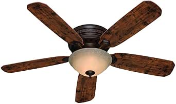Hunter Fan 25109 52" Palatine Traditional Indoor Flush Mount Old Walnut