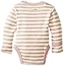 L'ovedbaby Unisex-Baby Newborn Organic G'loved-Sleeve Bodysuit, Mauve/Beige, 0/3 Months
