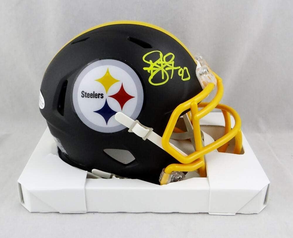 troy polamalu signed mini helmet