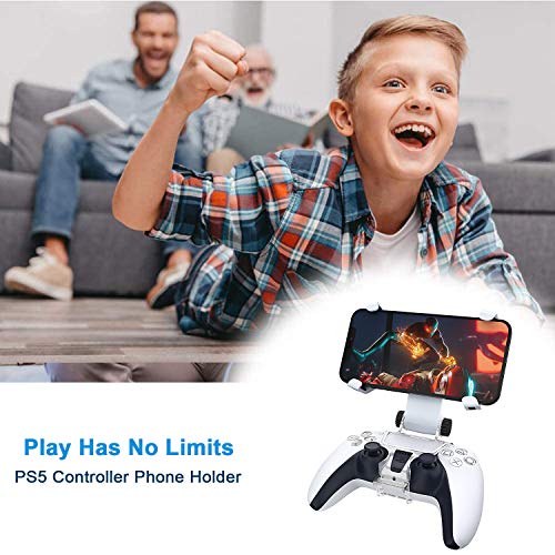 Supgear PS5 Controller Phone Mount Clip PS5 Controller Mobile Gaming
