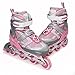 Premium Adjustable Inline Skates for Girls, Featuring Illuminating Front Wheels, Awesome-looking, One-of-a-Kind, Comfortable & Durable Rollerblades