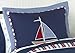 Nautical Nights Boys Sailboat Toddler Bedding 5 pc Set