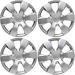 Hubcaps for Toyota Camry (Pack of 4) Wheel Covers - 16 Inch Silver Replacement