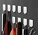 Stainless steel Wall Hooks Adhesive - Set of 10 - wall Hangers without nails - Extra Heavy Duty 16 lbs