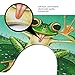 Amagical 4 Pieces Frog Shower Curtain Set Bathroom Mats Set, Non Slip Rug Carpet Toilet Cover, Funny Frog Makes Face on The Green Lotus Leaf Cute Style Shower Curtain with 12 Hooks