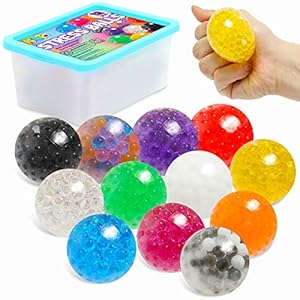 KLT Sensory Stress Balls Set 12 Pack for Adults and Kids – Sensory Toys for Autistic Children, Fidget Squishy Toys…