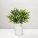 THE BLOOM TIMES Artificial Greenery Stems Pack of 6, Fake Foliage Plants Faux Flowers for Home, Wedding, Garden, Farmhouse, Garden, Patio, Indoor and Outdoor Decor in Bulk Wholesale
