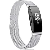 findway Compatible with Fitbit Inspire HR Bands/Inspire Band, Inspire Accessories Stainless Steel Magnet Bracelet Women Men Wristbands Strap Compatible for Fitbit Inspire & Inspire HR Fitness Tracker