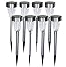 Solar Lights Outdoor Pathway Light Set Decorative Garden Stakes Driveway Markers Waterproof Lawn Decorations Bright 4 Color LED Landscape Lamp for Outside Yard Walkway 8Pack