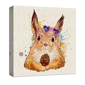 Canvas Wall Art Cute Abstract Animals...