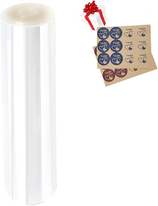 Cake Collars 8 x 394inch Acetate Rolls Clear Cake Strips Transparent Mousse Cake Collar Acetate Sheet for Baking, Surrounding Edge Decorating + Bonus with Delicate Stickers