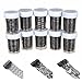 BTArtbox New Designs Black Lace Floral Nail Foil Rolls Nail Art Transfer Sticker Tips Decoration, Any 8 Pcs