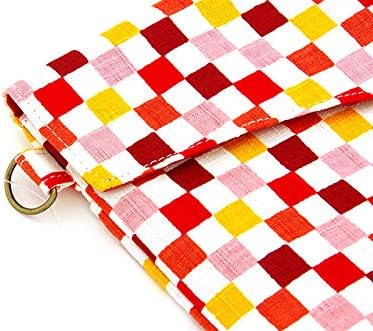 100 品質保証 激安超特価 正規品送料無料 100 品質保証 ショルダーストラップ対応 B07ymw5rzt おもちゃ 御朱印帳袋 御朱印帳ポーチ 紬風市松 赤系 Pcソフト 新作製品 世界最高品質人気