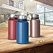 KINGSO 20 oz Insulated Water Bottle Wide Mouth BPA Free Travel Mug Double Walled Stainless Steel Sport Vacuum Flask for Hot and Cold Beverages