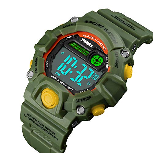 1 Waterproof+Electronic+Chronograph+Military+Stopwatch