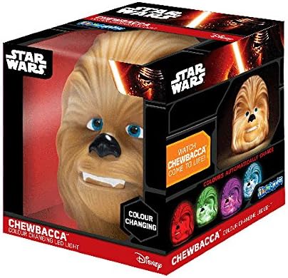 Illumi-Mates Official Childrens/Kids Star Wars Chewbacca Bedside Lamp (One Size) (Brown)